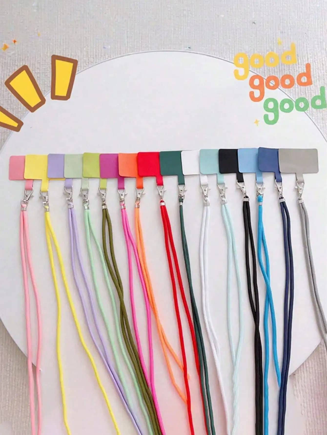Multiple Colors Phone Lanyard, Adjustable Neck Strap, Phone Patches,Universal Cell Phone Multifuctional Patch Lanyards Compatible With Most Smartphones