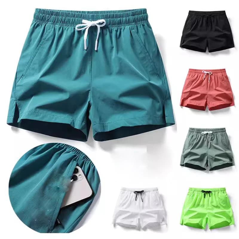 2025 men's fast drying multicolor fitness leisure sports shorts, comfortable, breathable, thin, wide, for outdoor leisure