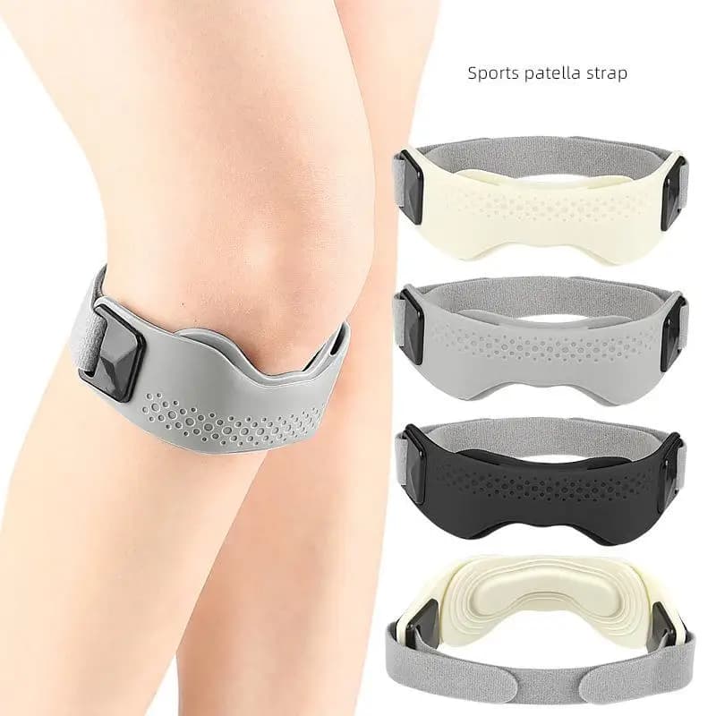 1Pcs Silicone Patellar Tendon Support Strap Adjustable Knee Support Pad For Men Women Sports Running Tennis Jumpers Knee