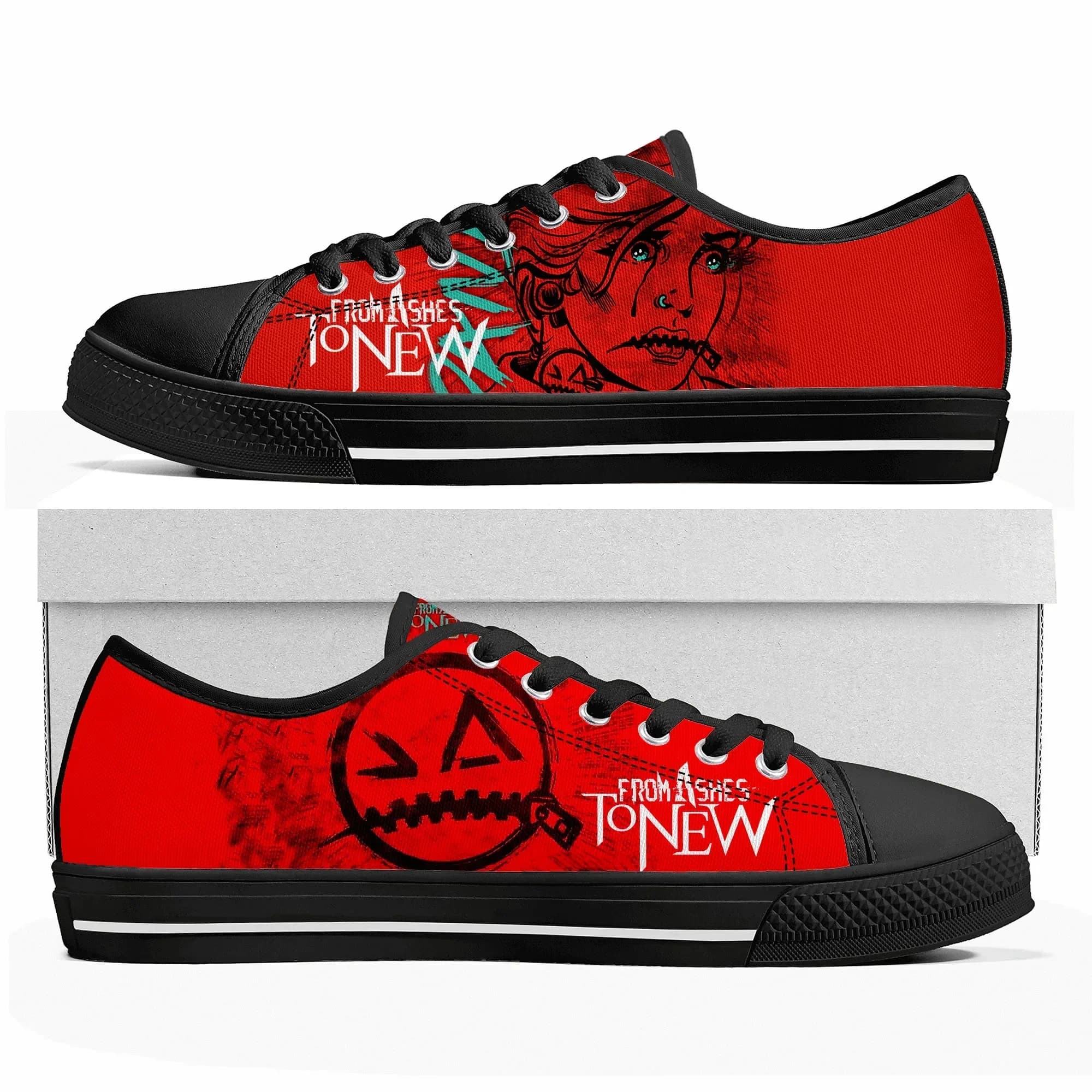 From Ashes to New Low Top High Quality Sneakers Mens Womens Teenager Tailor-made Shoe Canvas Sneaker Casual Couple Shoes