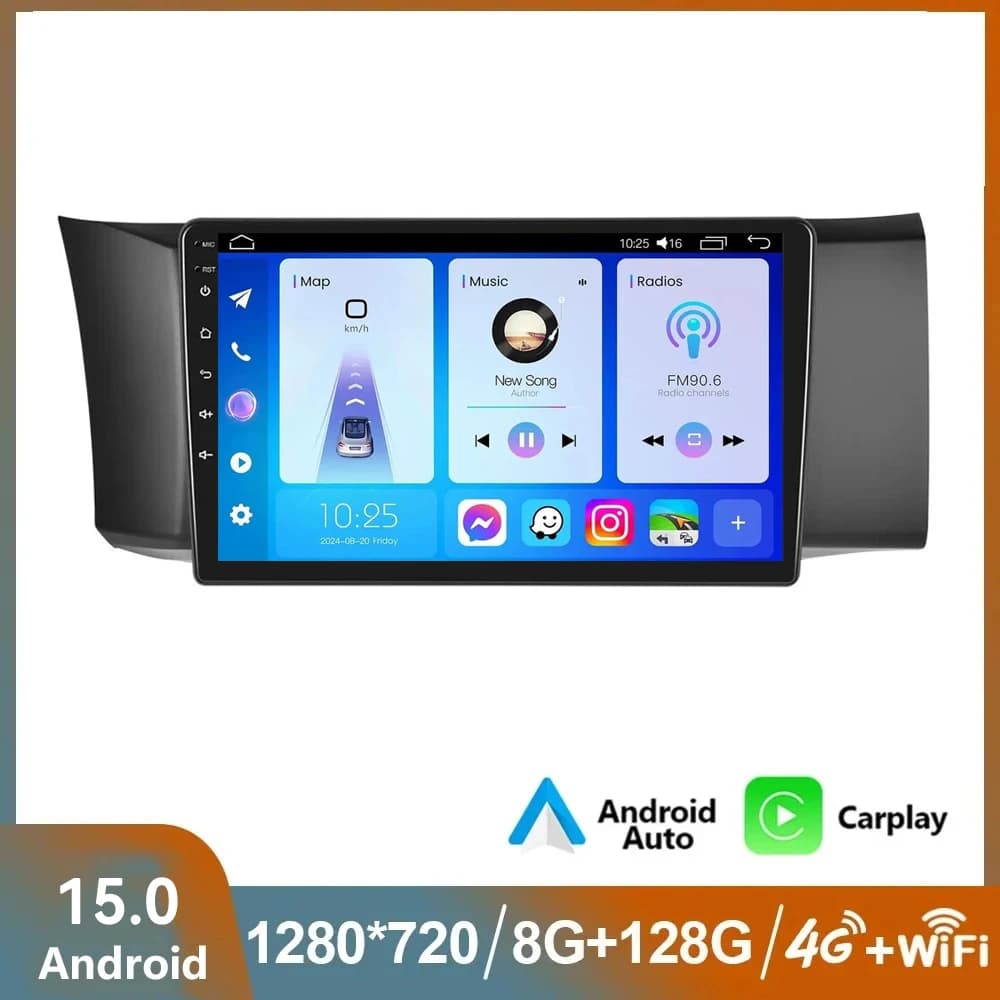 Autoradio Multimediale Android 15 con Carplay per Toyota GT86 GT 86 Subaru BRZ Scion FRS 2012-2021, 4G Wifi, Stereo Video GPS