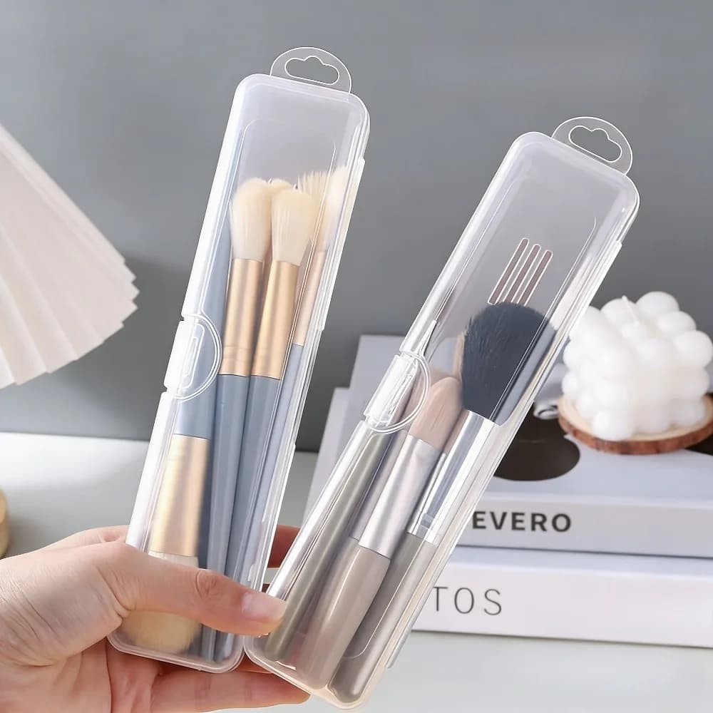Scatola Trasparente per Spazzolino da Viaggio, Porta Spazzolino Portatile, Organizzatore per Pennelli da Trucco, Accessori da Bagno