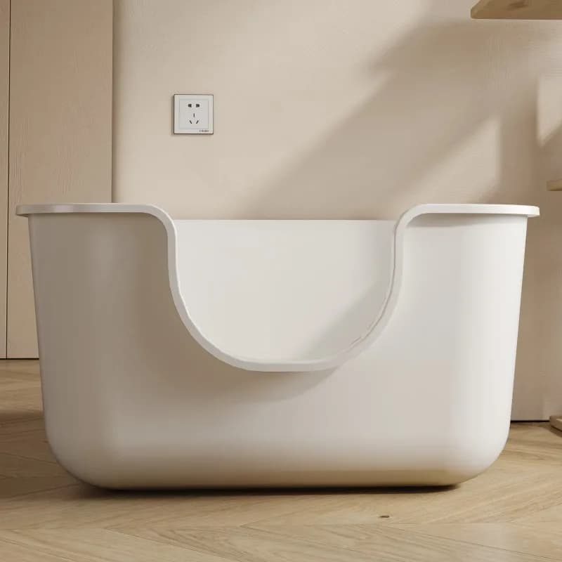 Oversized Cat Litter Box Extra Large Semi-Closed Open Cat Toilet Anti-Splash