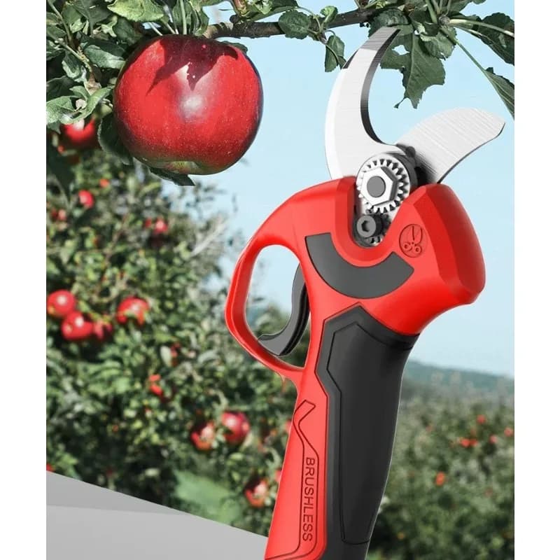 Brushless Lithium Battery Electric Pruning Shears Labor Saving High Branch Cutter For Garden Fruit Tree Branch Trimming Tool