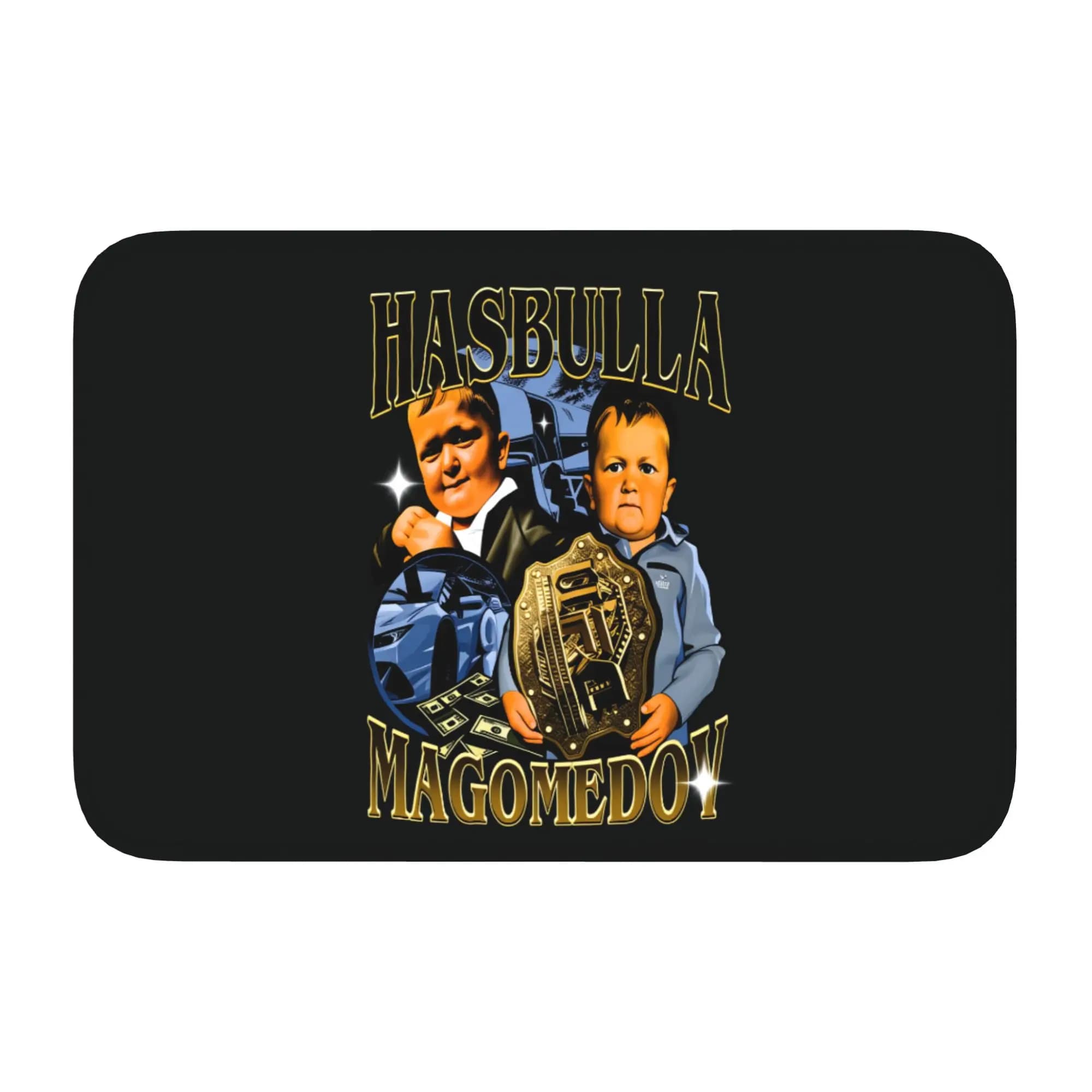 Tappetino Personalizzato King Hasbulla Antiscivolo per Bagno, Cucina, Ingresso, Tappeto per Pavimento e Zerbino