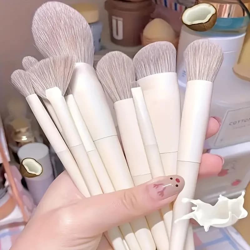 10-14 piece soft professional makeup brush set for women Umbrella Background Fard Powder Corrector Cosmetic Beauty Tools
