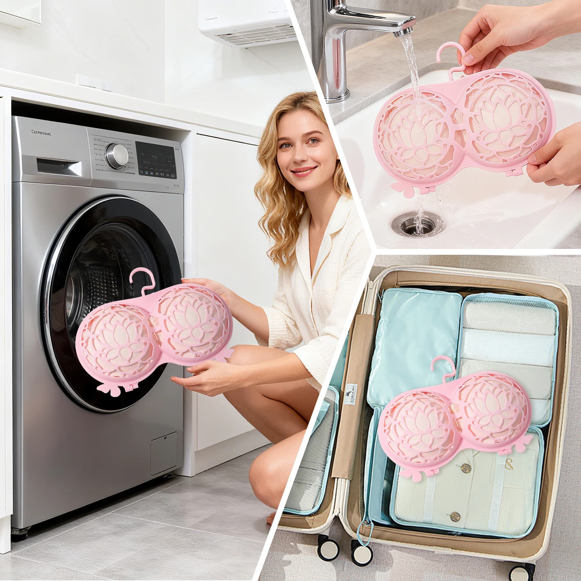 Anti-deformation support for laundry washing machine, bra bag, underwear bag, special laundry support