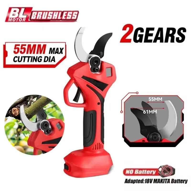 For Makita 18V Battery 55mm Brushless Electric Scissors Cordless Powering Cesoie Tree Garden Taglierina Trimmer Electric Tools