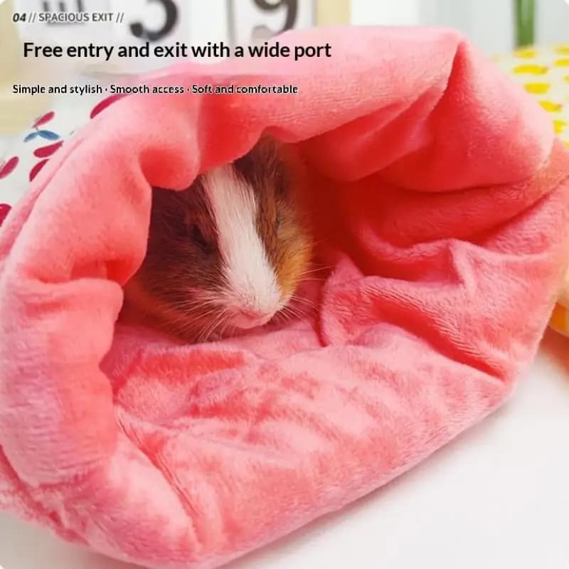 New Nest Hot Plush Thick Thick For Small Domestic Animals, Winter Heels Comfortable for Sugar Cake and Petaurs, Animal Accessories