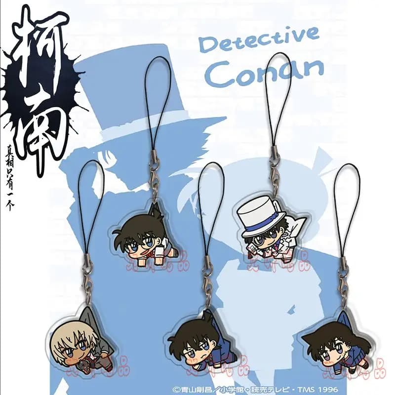 Detective Conan phone chain Conan Kaito Kid double sided phone charm trendy backpack hanging ornament anime peripheral