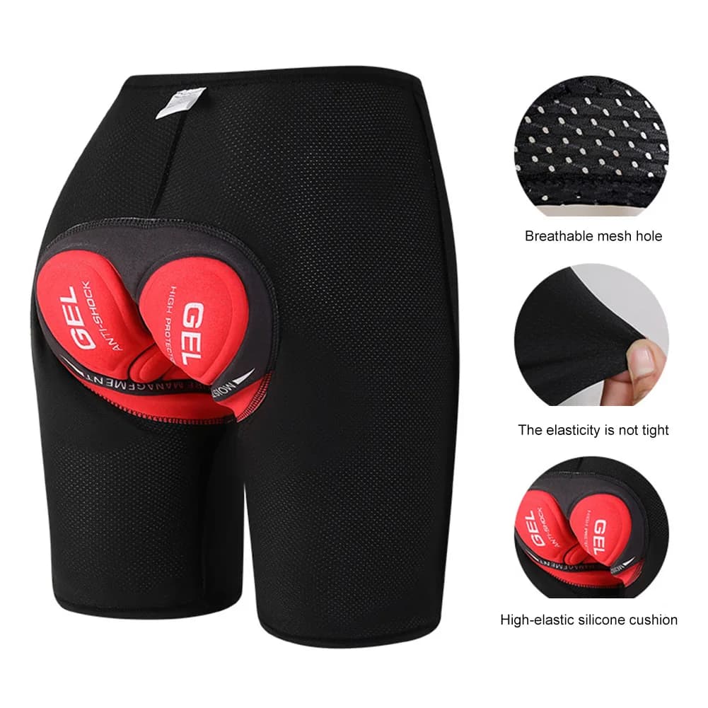 Men's Cycling Shorts Padded Shorts 3D Padded Bike Shorts Breathable Bike Underwear Light Cycling Accessories MTB Non-slip