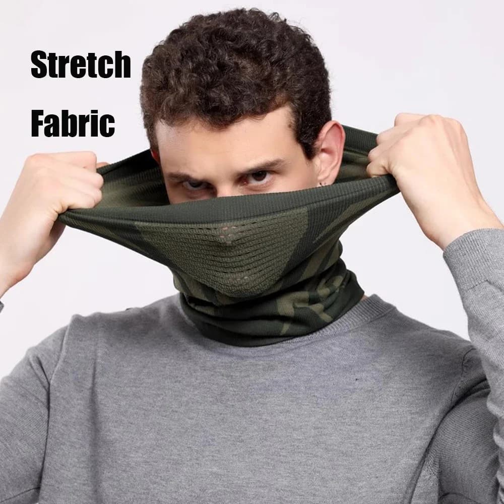 Hot Windproof Scarf for Open Sports, Half Face Mask for Race, Cycling, Skiing, Elastic and Breathable, for Bicycle and Moto