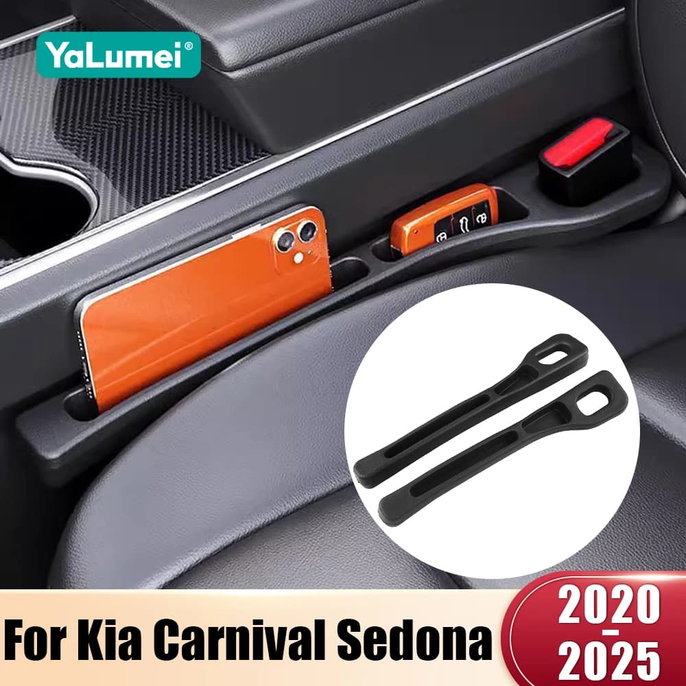 Per Kia Carnival Sedona KA4 2020 2021 2022 2023 2024 2025 2PCS Seggiolino auto universale Strisce a prova di perdite Gap Cucitura laterale Riempitore di stoccaggio