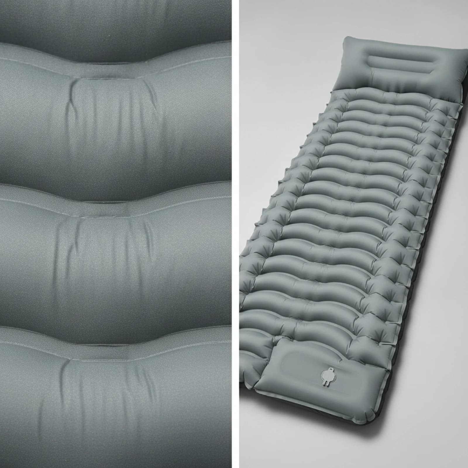 Inflatable Sleeping Pad Moisture-Resistant Camping Pad with Pillow Camping Mat with Pillow Comfortable TPU Sleeping Mat Compact