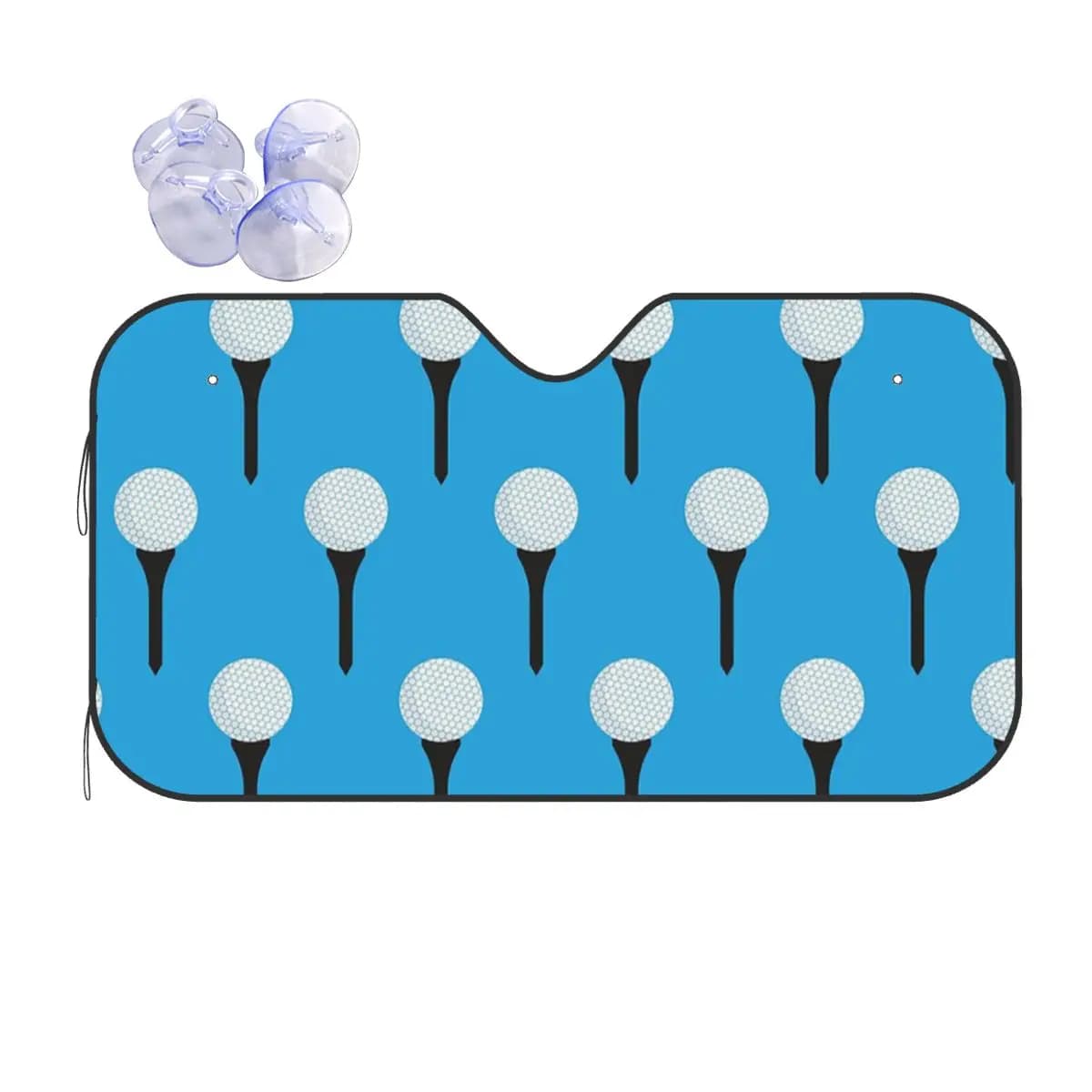 Palla da golf e modello a T (blu ciano) Parabrezza parasole Parabrezza anteriore per auto Finestra Visiera parasole Accessori Coperture