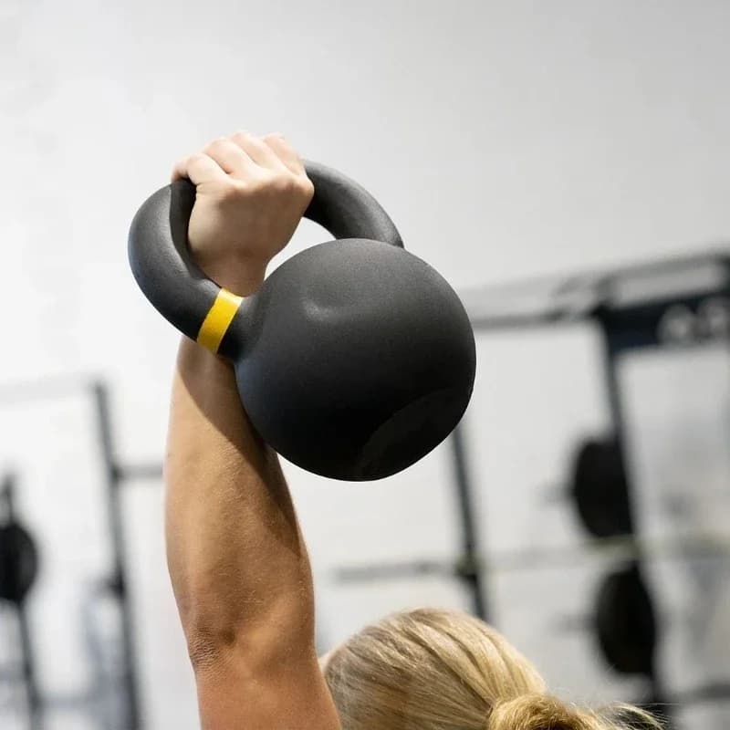 Custom Coated Steel Kettlebell Durable Anti slip Design for Unisex Weight Training and Home Workouts