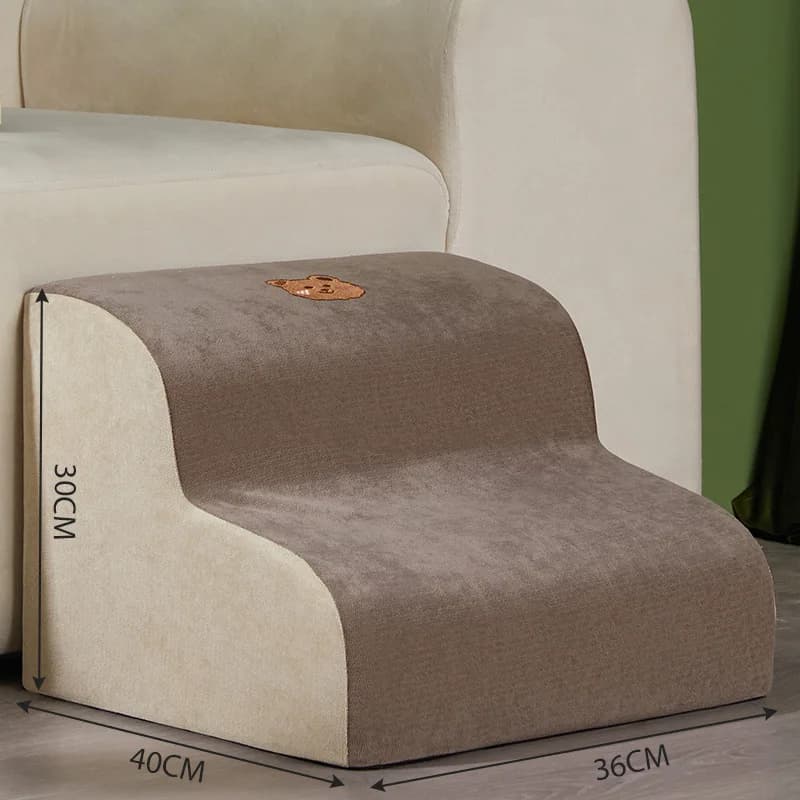 Scale per cani Scale per animali domestici a 2 gradini per cani di piccola taglia Scala per rampa per cani anziani Letto alto antiscivolo Scale per arrampicata per cani rimovibili Scale per rampa