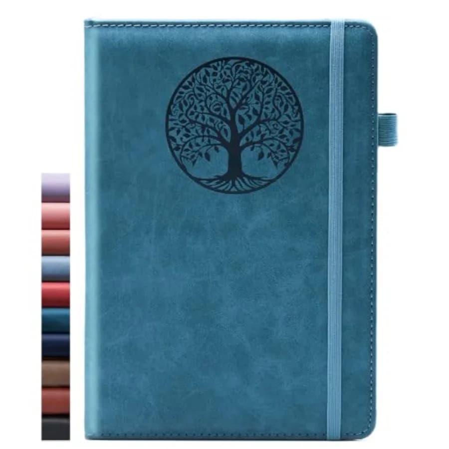 Blank Journal Notebook for Women and Men, Hardcover Junk Journal Leather Sketchbook for Drawing, Scrapbook, Sketch Book - A5 Un