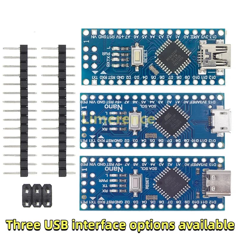 Mini/Tipo-c/MicroUSBNano 3.0 dengan Bootloader Kompatibel dengan Pengontrol Nano for Arduino CH340 USB Driver 16Mhz ATMEGA328P
