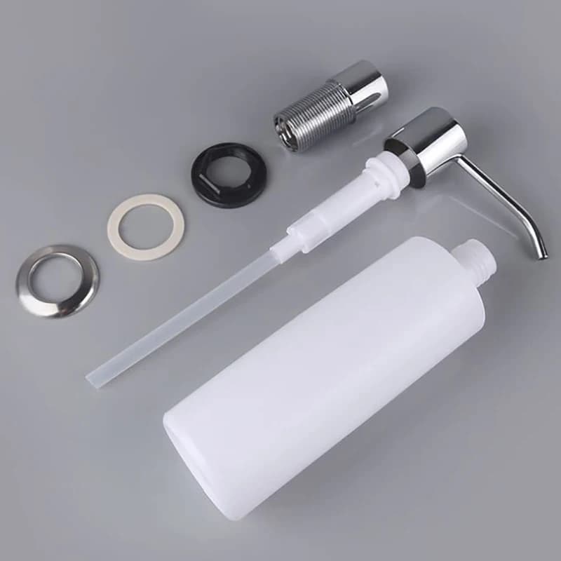 Sink Soap Dispenser Built In Kitchen Sink Soap Dispenser Counter Top Soap Dispensers 300ML Capacity Tube Pump Head
