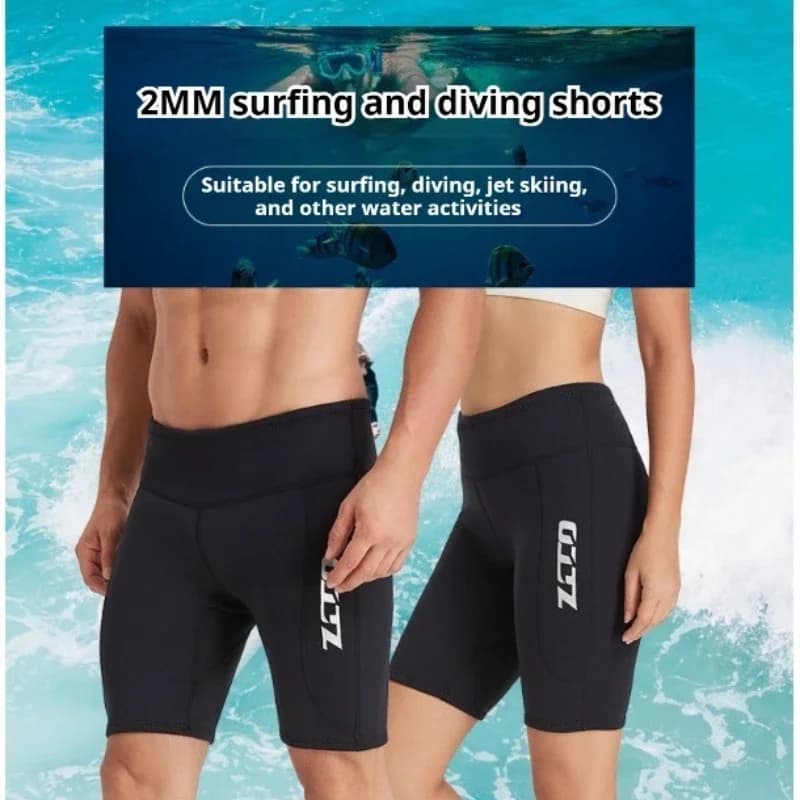 Pantaloncini da Immersione in Neoprene 2MM per Uomo e Donna, Separati, per Vela, Surf, Snorkeling, Nuoto