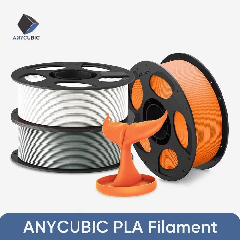Filament PLA ANYCUBIC 2 kg 1,75 mm 1 kg/roll for 3D printers Kobra series Coil ordered No bubble tang Print without eco-friendly