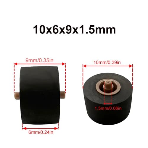 5.5x2.1x4.5mm Pinch Roller copertura ad anello in gomma per Sony Walkman WM-FX WM-EX WM-GX Series Tape Drives Cassette Deck Audio Pressure