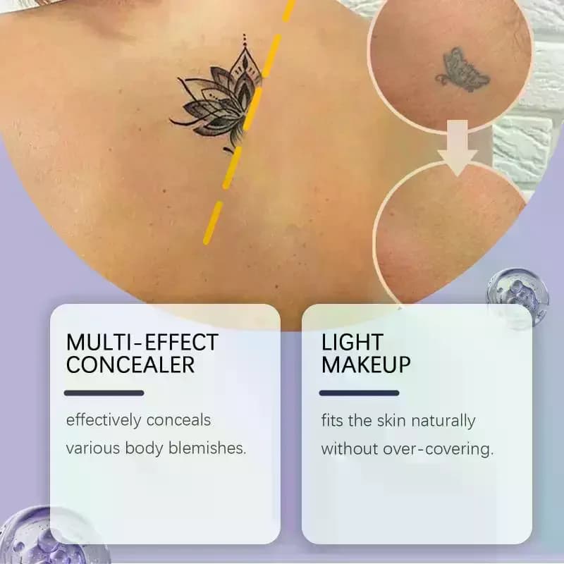 Correttore per il corpo: idratante, delicato, a lunga tenuta senza sbavature, copre le imperfezioni, uniforma il tono della pelle