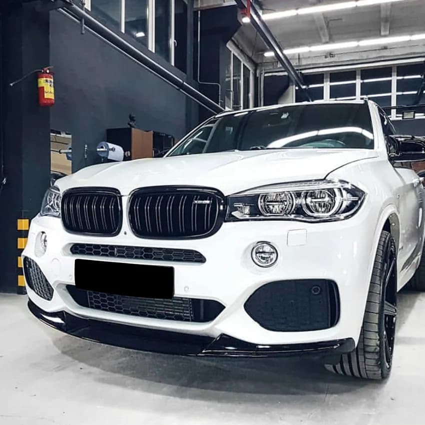 3Pcs Front Bumper Lip Diffuser Splitter Spoiler For BMW X5 F15 M-Sport 25d 35i 35d 40e M50i M50d 2014-2018 Black Bodykits Tuning
