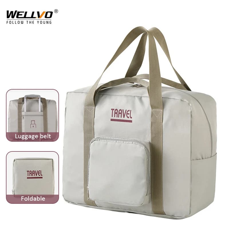 Borsa da viaggio pieghevole borsa da viaggio impermeabile Carry On Weekend Packing Cube Business Trip Organizer borsa grande borsone XA404C