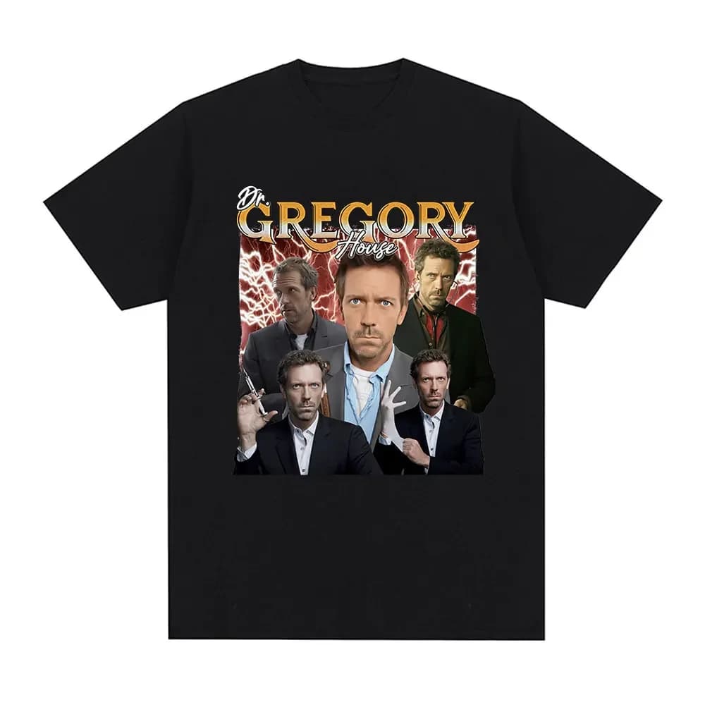 T-shirt Grafica Divertente Dr. Gregory House Md 2026 - Maglietta Moda Larga a Maniche Corte per Uomo e Donna