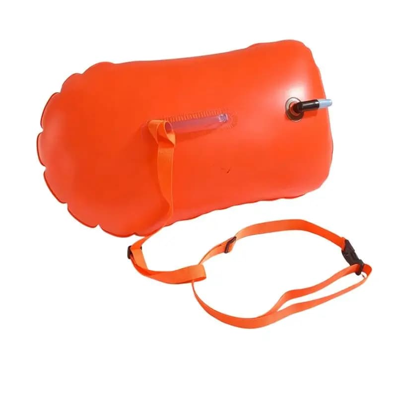 Y1UC PVC Swim Training Float, Inflatable Swimming Equipment with Air Inlet and Top Strap Fastening for Snorkeling Water Use