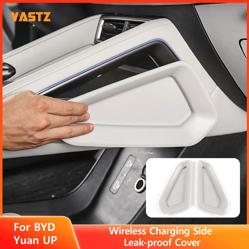 Per BYD Yuan UP Copertura protettiva per console centrale Area di ricarica wireless Coperture laterali a prova di perdite Accessori interni per auto