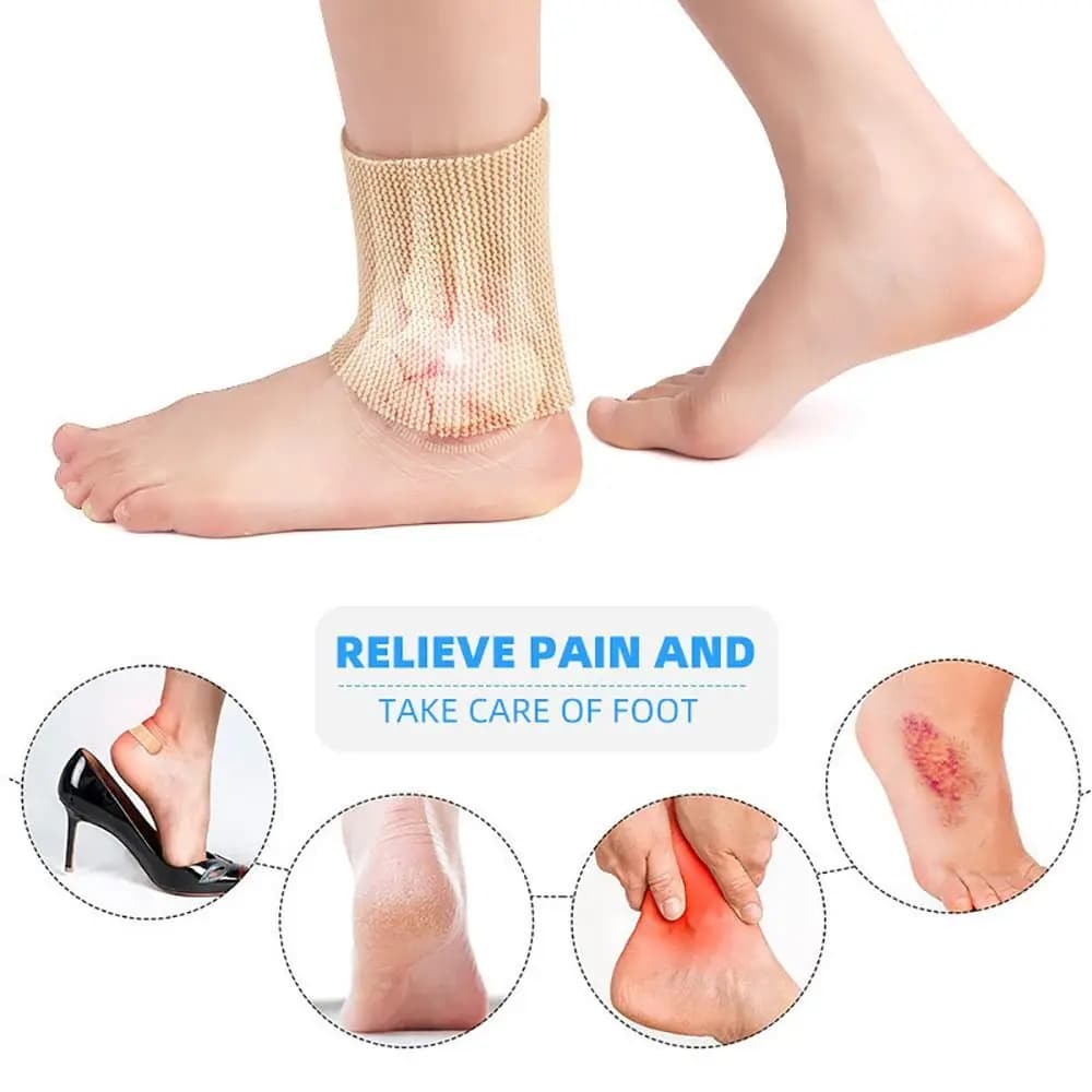 Supporto Morbido per Piedi, Protezione per Caviglia, Fascia Compressiva per Pattinaggio Artistico, Calze Protettive da Sci per Donne