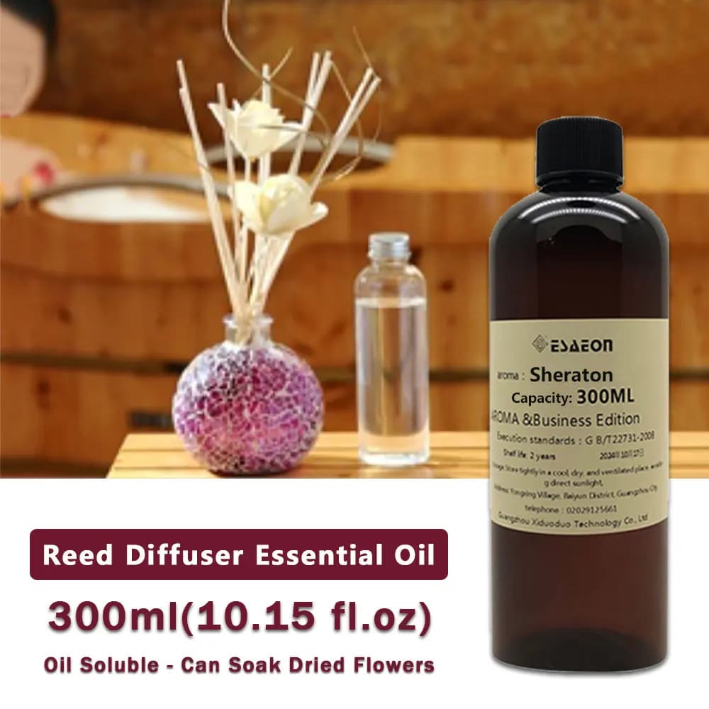 ESAEON 300ml (10.15 fl.oz) Oli Essenziali Sheraton/Shangri-La - Per Diffusori a Bastoncini, Aromaterapia Senza Fiamma e Diffusori Senza Acqua