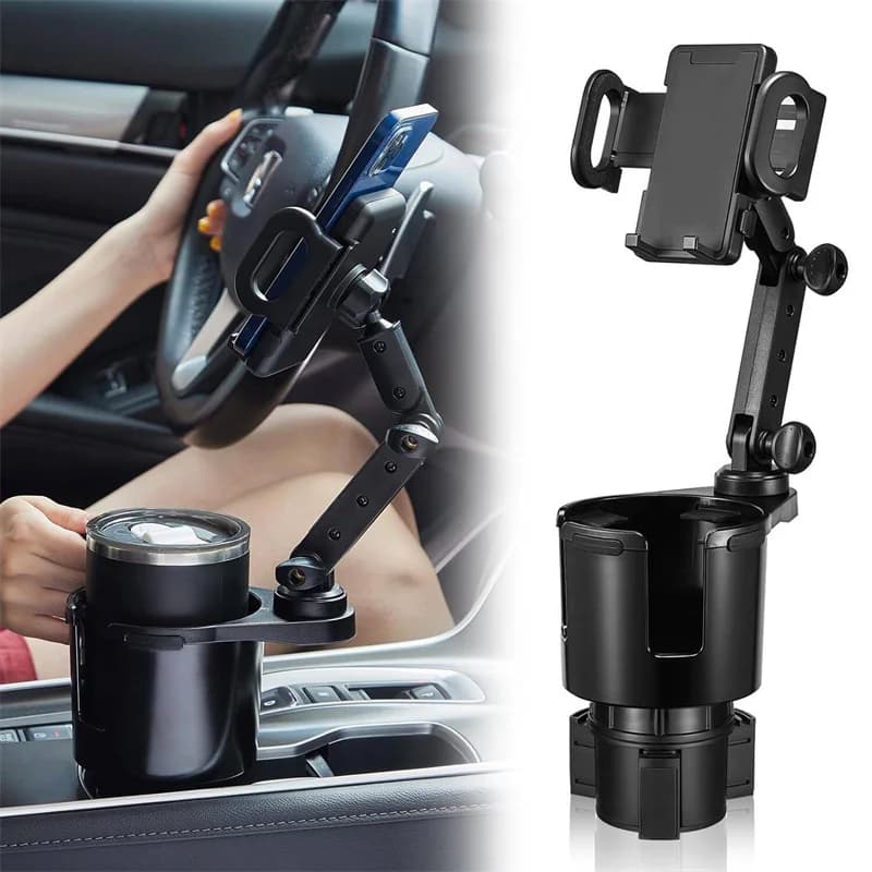 Nuovi portabicchieri universali regolabili per auto, adattatore per espansore portabevande con supporto per telefono, vassoio per scatola di immagazzinaggio, accessori per auto