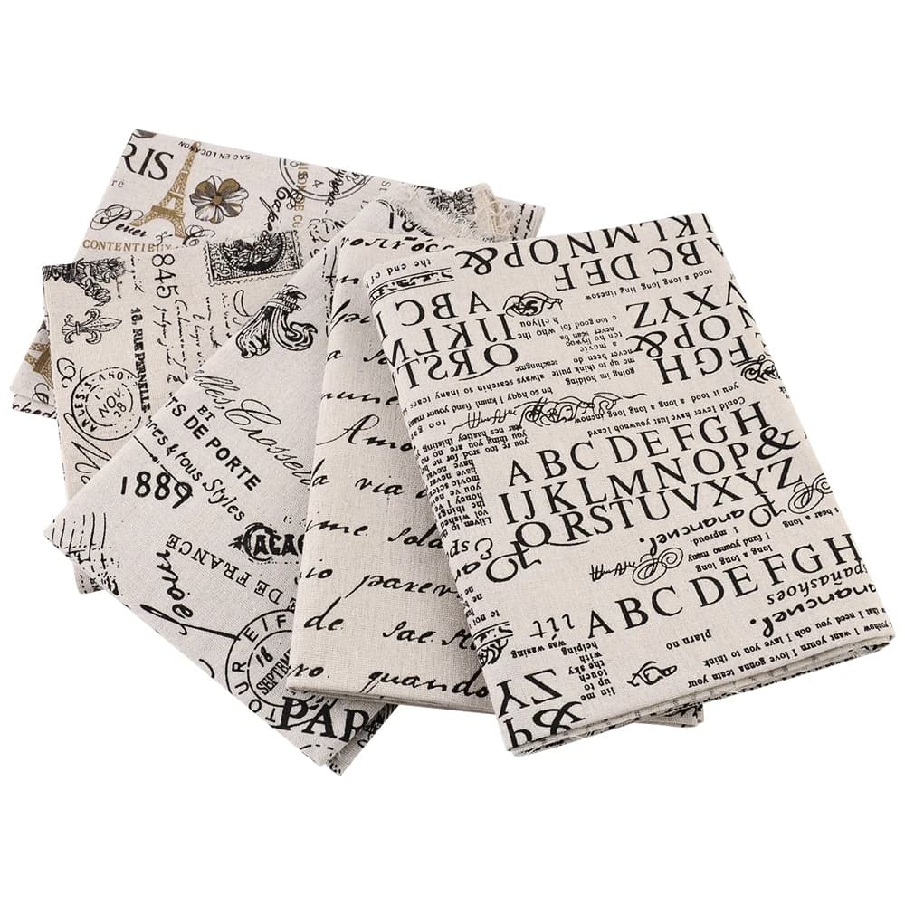 Sewing Material Tissus Tovail Bearing Tent Bag Words CM TERAMILA Housewear Bearing Zakka Linen Fabric Cotton