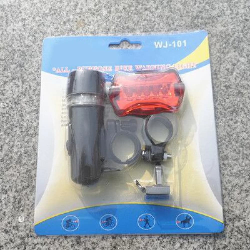 Set di fari per bicicletta da 6,5 * 4 cm per guida notturna, potenti fari anteriori e posteriori per bicicletta, illuminazione potente