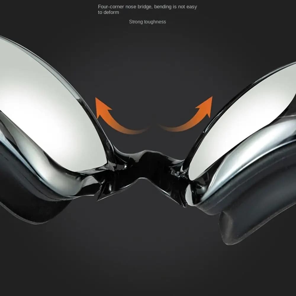 Swimwear for Adults Anti-fog Set UV Protection Adjustable Diver Glasses Ultralight Silicone Swimming Head