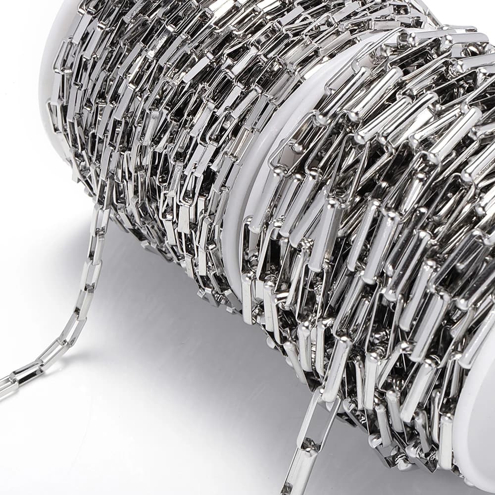 1meter Stainless Steel Chains Big Thick Link Chain for Bracelet Necklace Jewelry Making DIY Accessories Silver Color