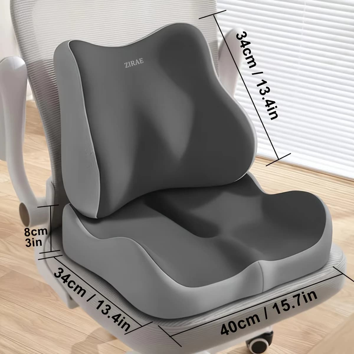 Memory Foam Bearing for Seats, Soft and Elastic Lumbar Support, Office Chair Bearing, Suitable for Desk and Office, Relieves Pain