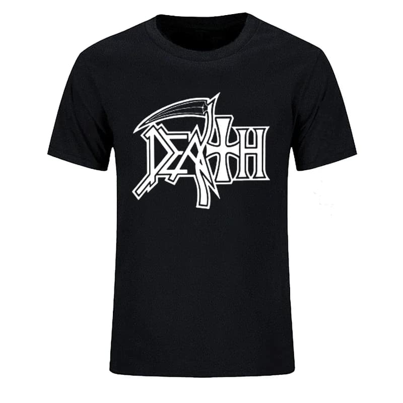 Nuovo DEATH ROCK BAND HEAVY METAL T-shirt da uomo Casual Girocollo T-shirt in cotone oversize Regalo di compleanno Tshirt Moda Streetwear