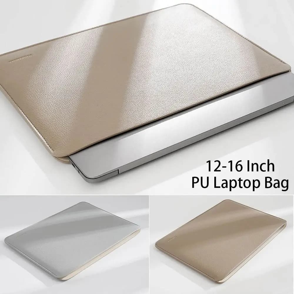 Nuova Borsa per Laptop in PU Antiurto, Custodia Ultra Sottile per Laptop, Ampia Capacità, Custodia Protettiva per Tablet Aziendale