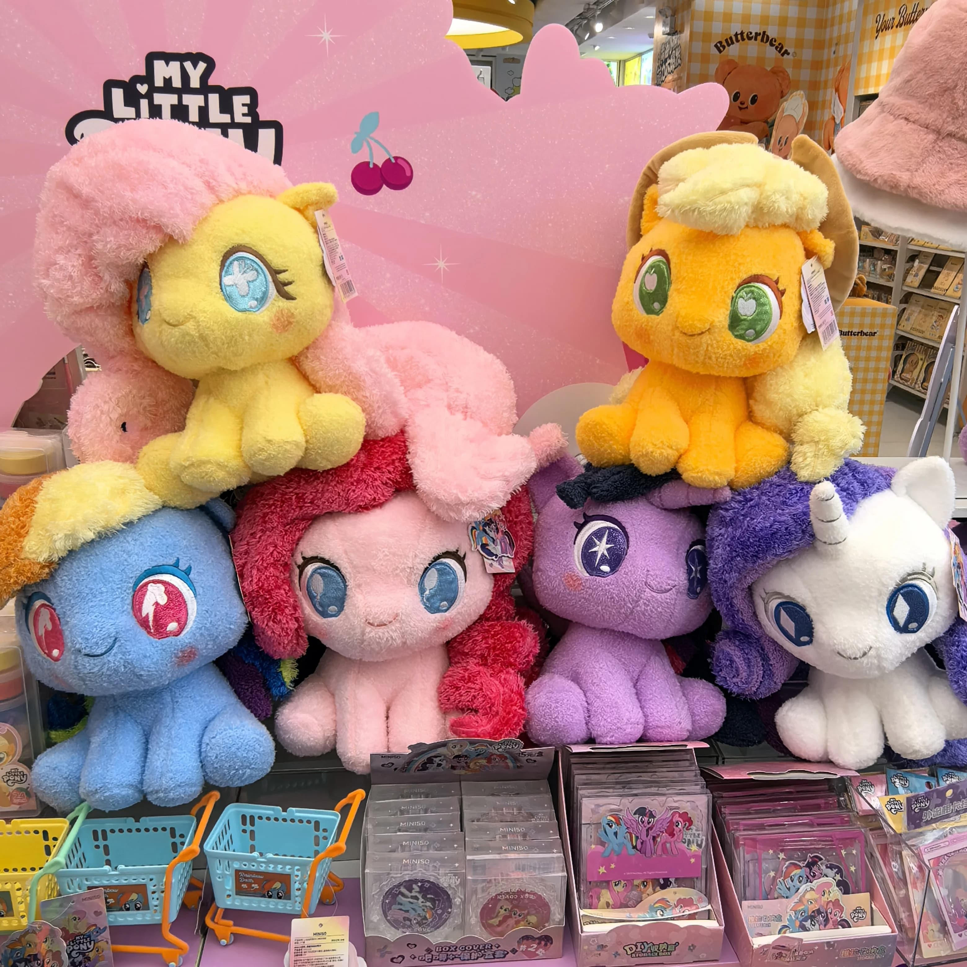 Little Pony Q Versione Seduta Peluche Arcobaleno Dash Fluttershy Twilight Sparkle Pinkie Pie Bambola carina Regalo per i fan