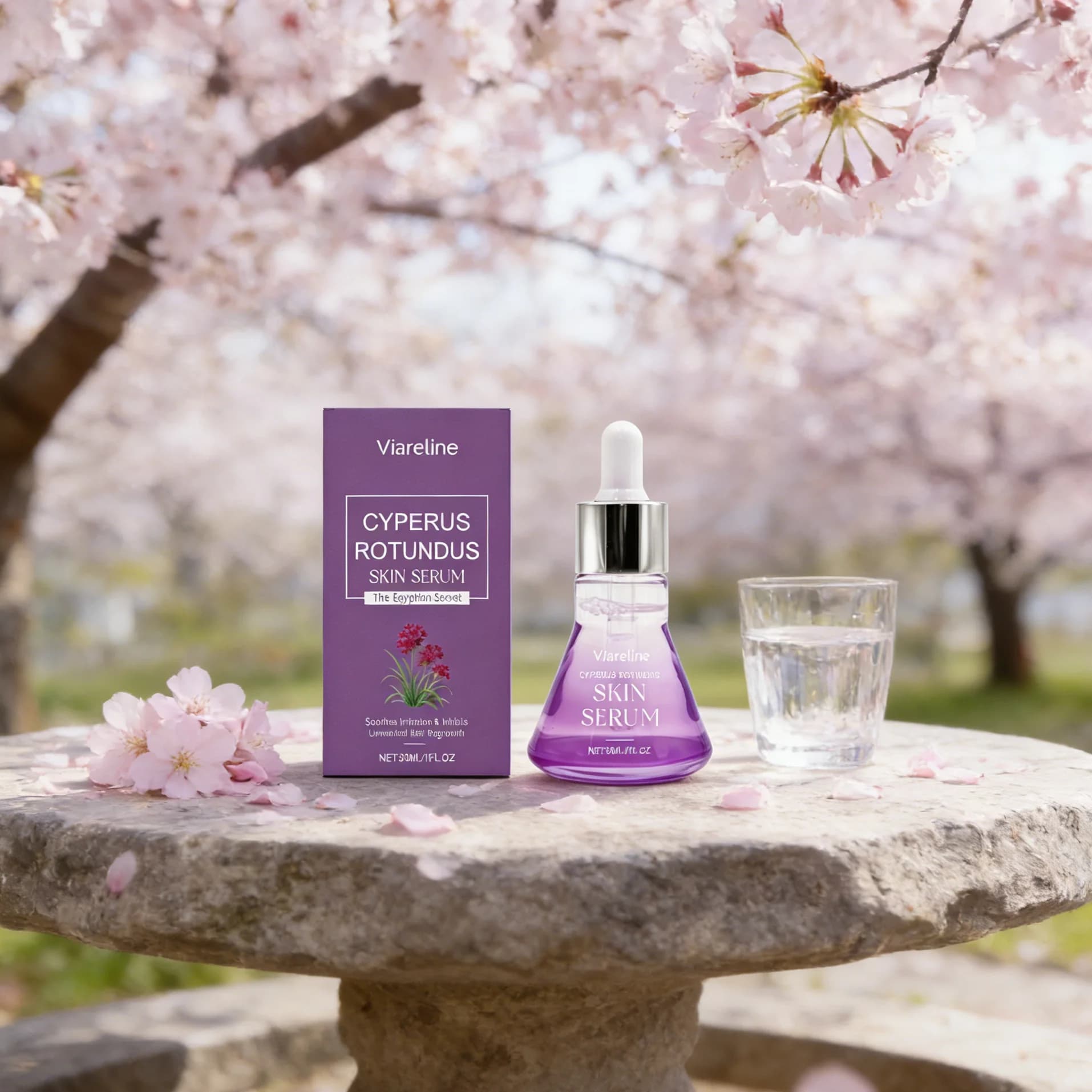 Leather serum at Cyperus Rotundus, Peli Growth Inhibitor, Lenitive and Hydrating Natural Liquid Essence for Body Peles Removal and Pore Shrinking