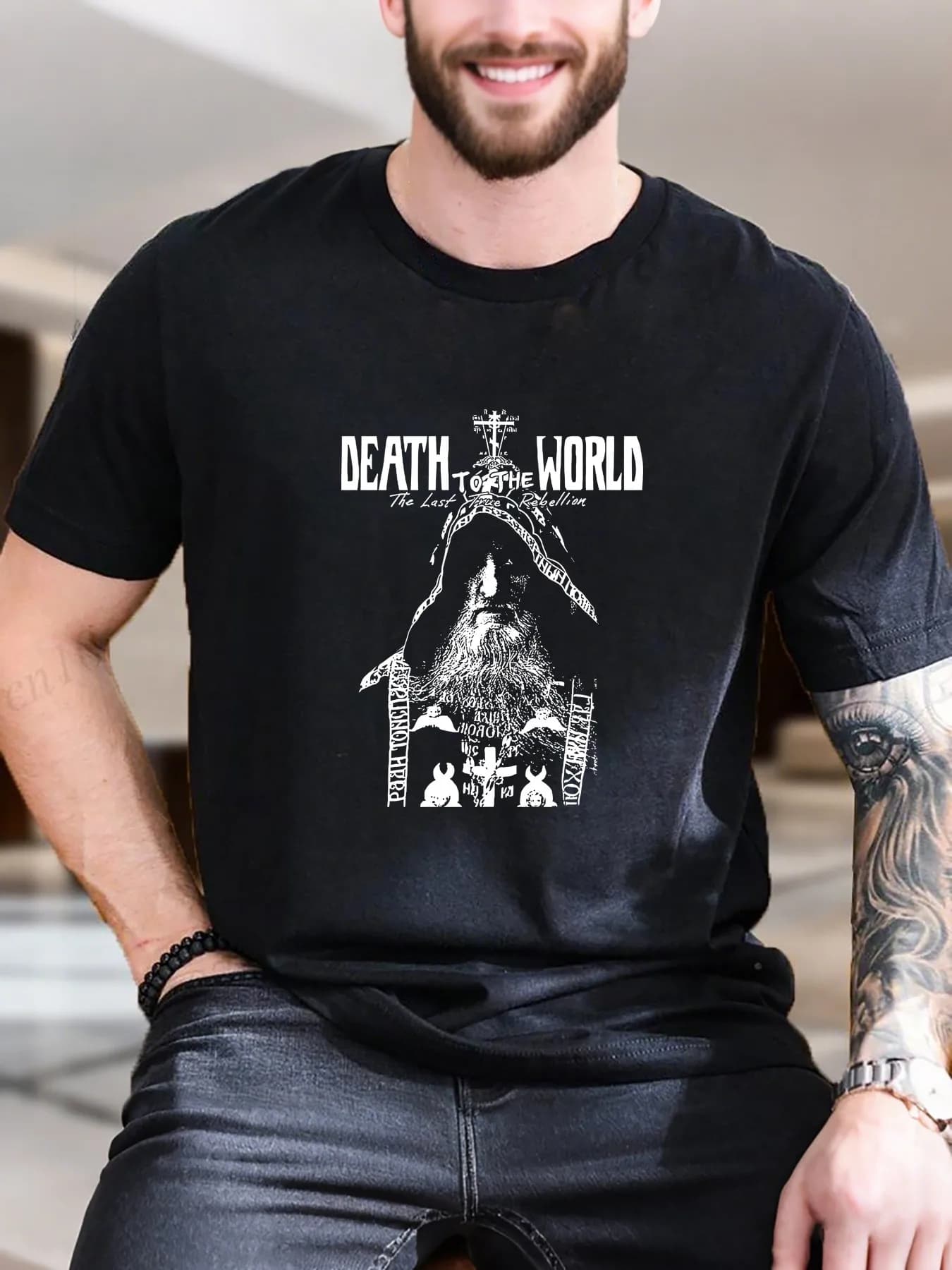 T-shirt in cotone con stampa surf da uomo di nuova moda di arrivo T-shirt traspirante stile spiaggia con design a tavola da surf Tessuto morbido puro per abbigliamento casual