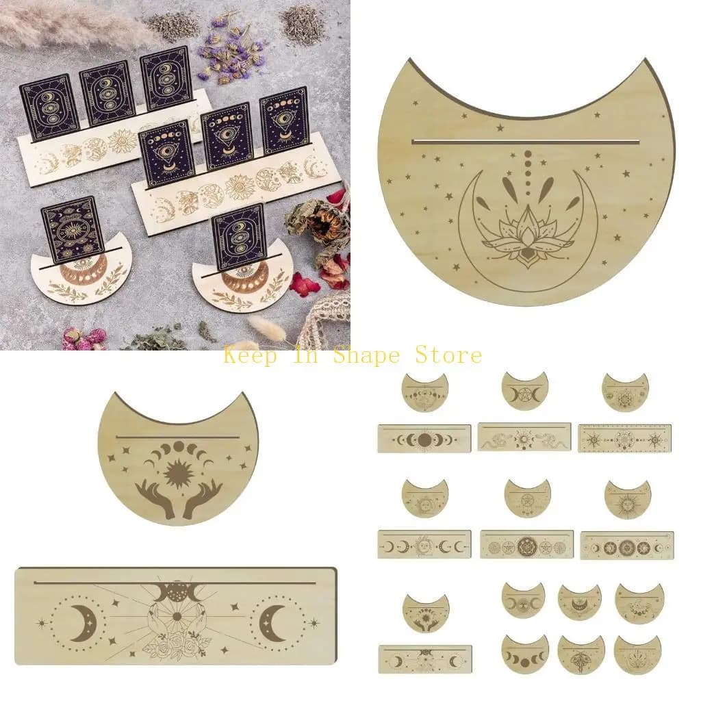 Porta della carta dei tarocchi U1JC SET TAROT Display Stand Witch Wiccan Forniture