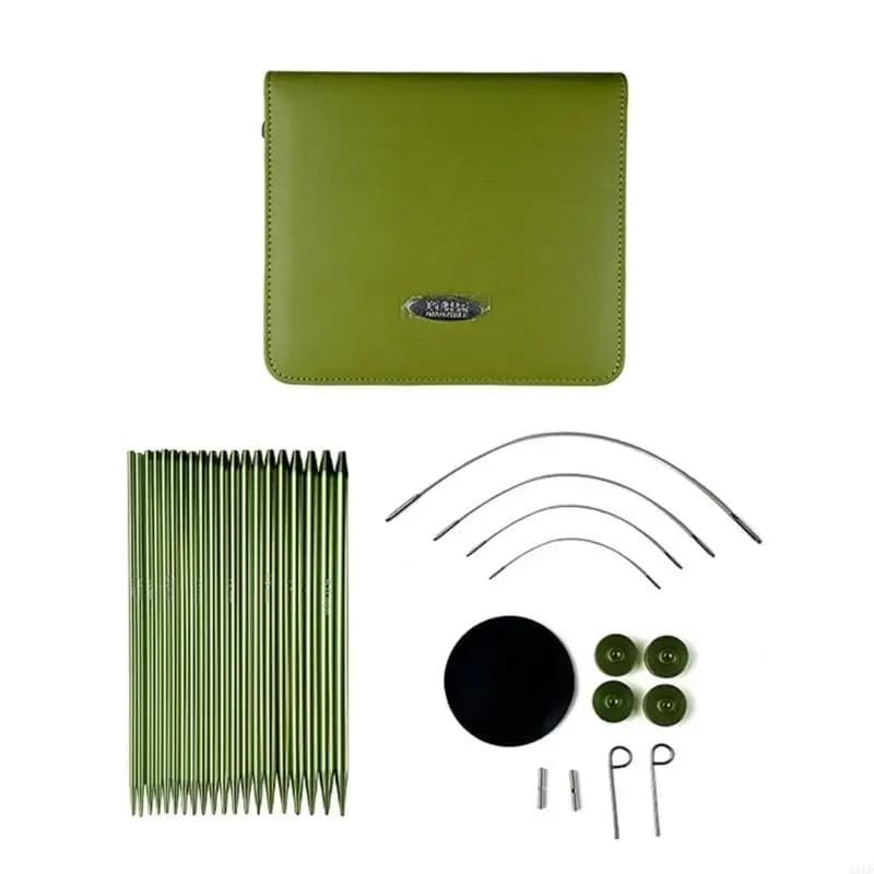 Ago a maglieria circolare intercambiabile set da 2,2-5,0 mm a maglieria rotondo con custodia e accessori per il maglia A0KF