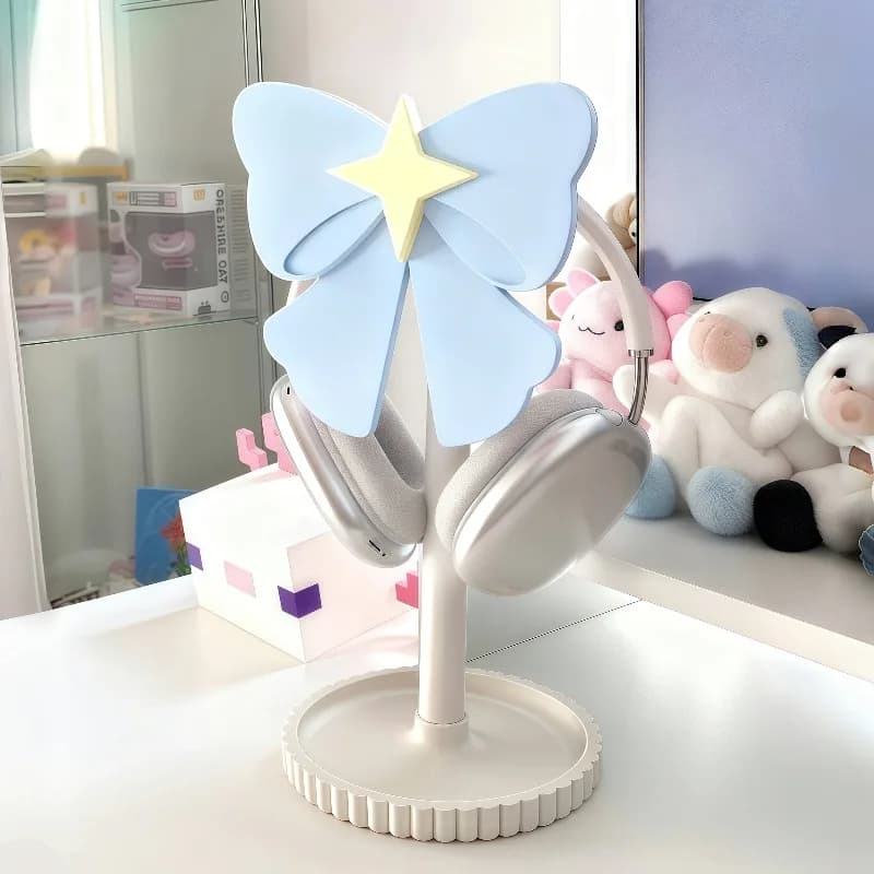 Supporto per cuffie Personalizzato montato sulla testa Bacchetta magica carina Esports Portaoggetti da tavolo Regalo per accessori per cuffie fidanzata