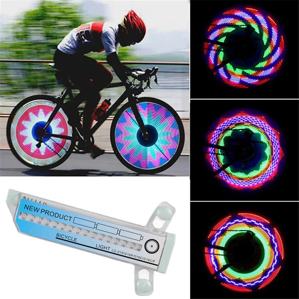 Bicycle Wheel Light Bike Wheel Light Waterproof Safety Tire Lights 32 different models change without battery bike accessories